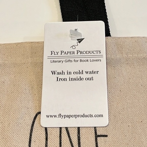 NWT Just One More Chapter Tote Book Bag & 2 Enamel Pins - Picture 5 of 11